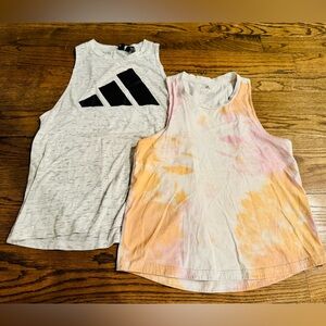 Adidas Women’s Sleeveless Workout Racerback Tank Top Bundle, Size Small